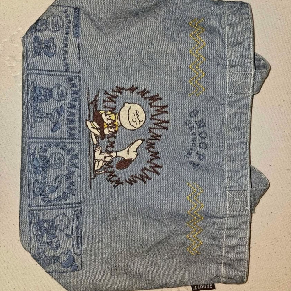 Snoopy Denim Tote Bag